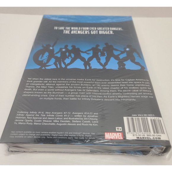 Infinity OHC Hardcover Marvel Hickman Avengers X-Men & More, First Printing 2014 - Picture 2 of 3